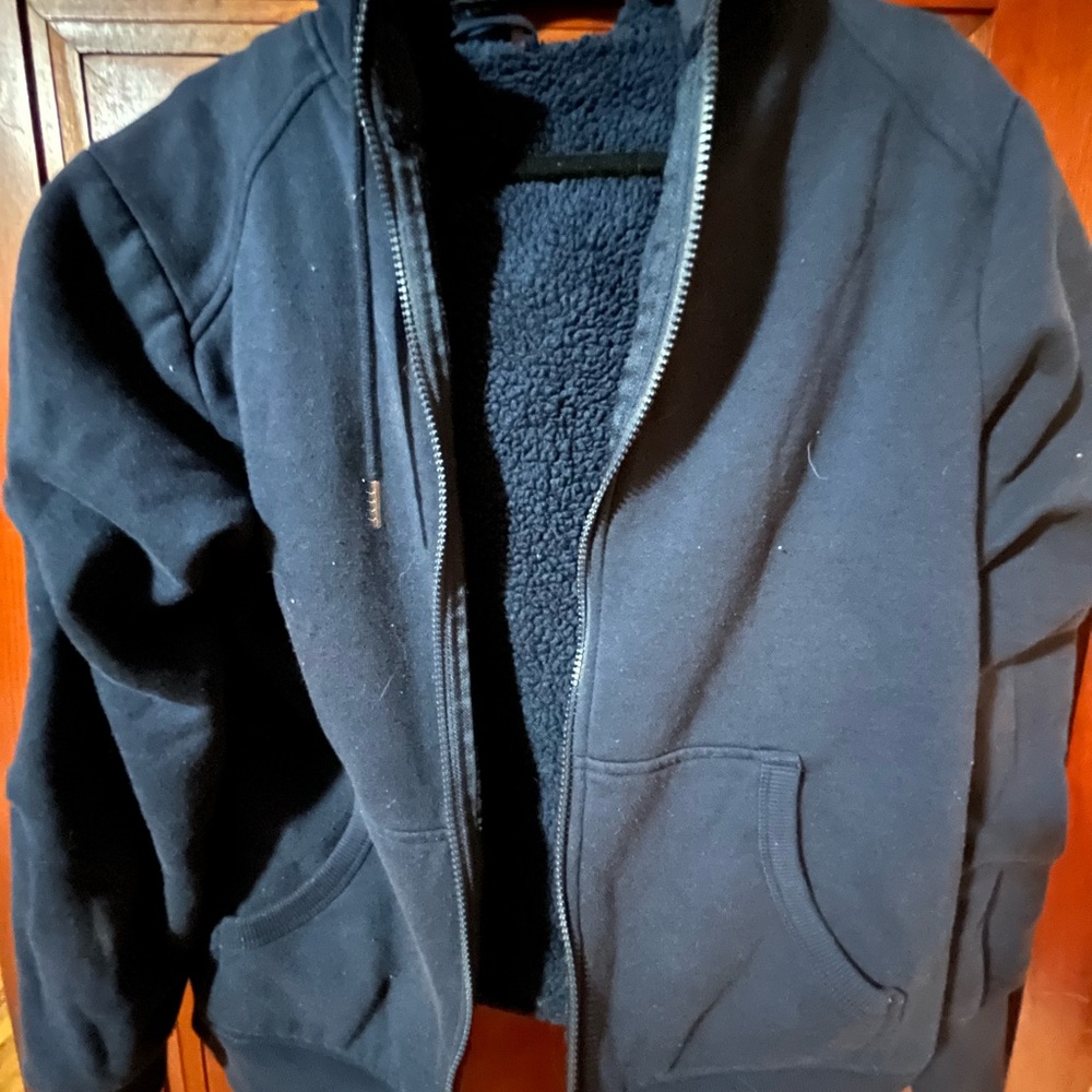 George Blue Sherpa hoodie
